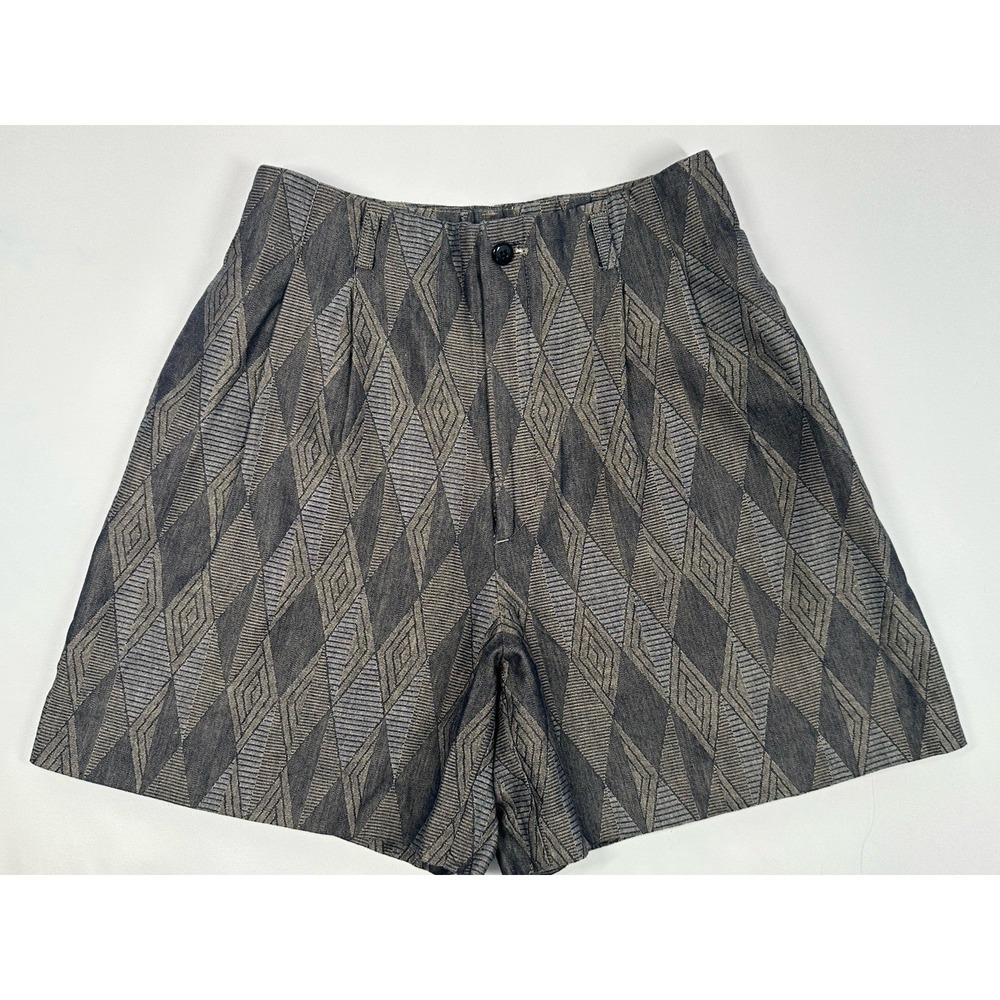 Sport Haley Sz: 6 Blue Geometric Tribal Textured Fashion Shorts